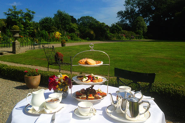 Afternoon Tea at Marlfield House luxury hotel in Gorey County Wexford, member of Relais & Chateaux