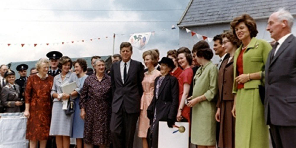 John F. Kennedy in New Ross COunty Wexford Ireland 1963