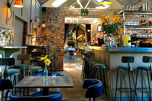 The Duck Terrace Restaurant and Bar at Marlfield House in Gorey County Wexford, South East of Ireland